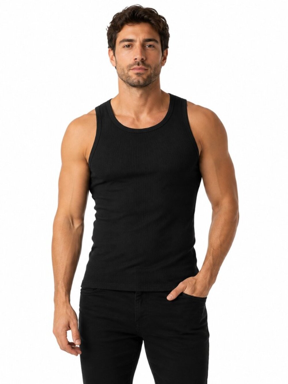 Hanes Men's Tank Tops Undershirt Tanks, 3-Pack